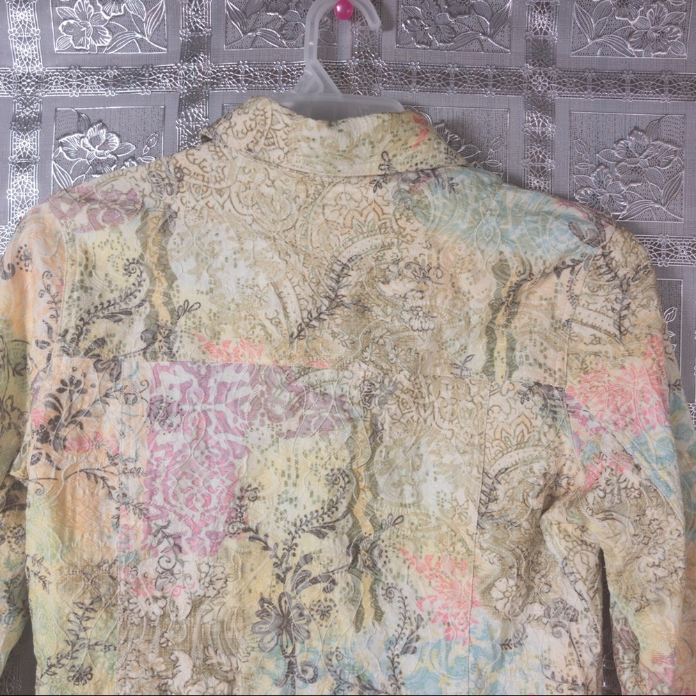 Analogy Multi-Color Button Down Jacket Size L - image 7